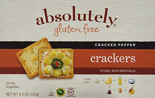 Absolutely Gluten Free Cracked Pepper Crackers 44 Ounce 3Pack