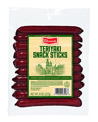 Klements Snack Sticks Teriyaki 8 Ounce