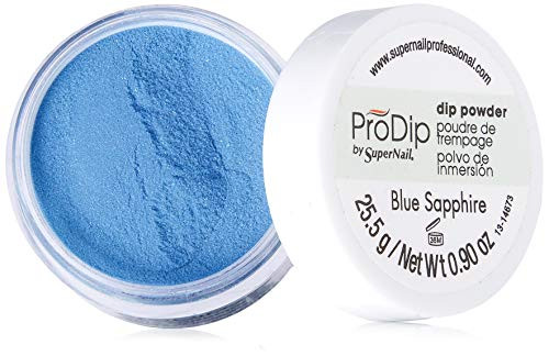 Supernail Prodip Colored Acrylic Dip Blue Sapphire 09 Ounce Supernail Prodip Colored Acrylic Dip Blue Sapphire 09 Ounce