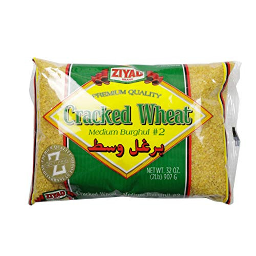 Ziyad Cracked Wheat Number 2 Fine Bulgur Bread Filler Perfect for Bread Crumbs Oats Tabouli Kibbeh Curries! 32oz