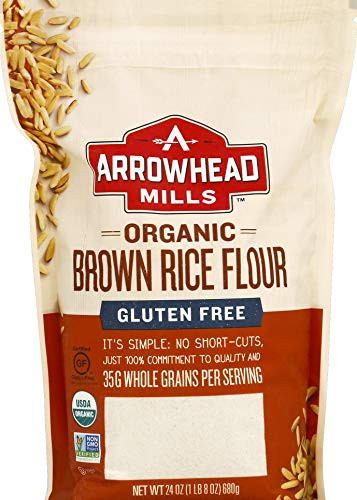 Arrowhead Mills Organic Brown Rice Flour Gluten Free 24 Ounce Bag