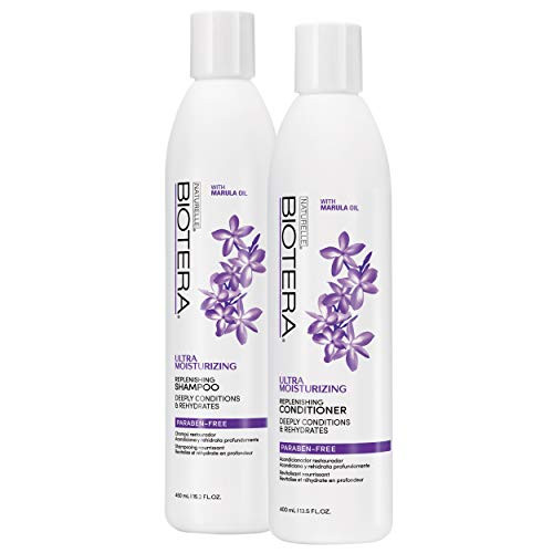 Biotera Biotera Ultra Moisturizing Replenishing Shampoo and Conditioner With Marula Oil Parabenfree 2 Count 152 Ounce