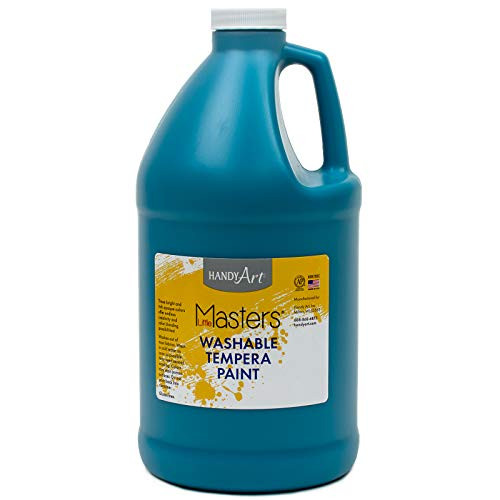 Handy Art Little Masters Washable Tempera Paint Half Gallon Turquoise