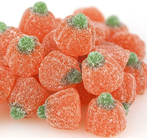 Sour Jelly Pumpkins Candy 1 Lb  Approx 68 Pcs