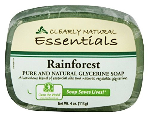 Clearly Natural Rainforest Glycerine Bar Soap 4 Ounce  6 per case
