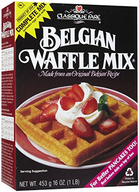 Classique Fare Belgian Waffle Mix 16 Ounce