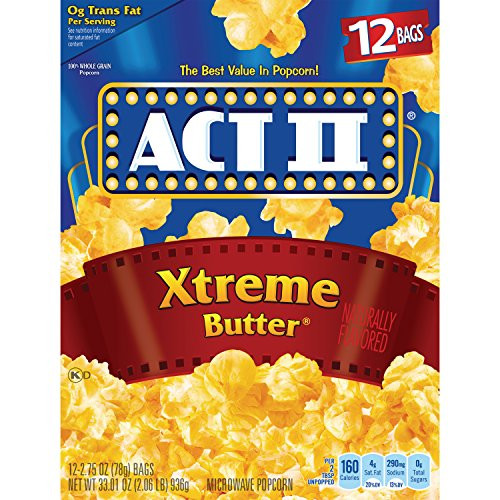 ACT II Xtreme Butter Microwave Popcorn 12 ct 3301 oz