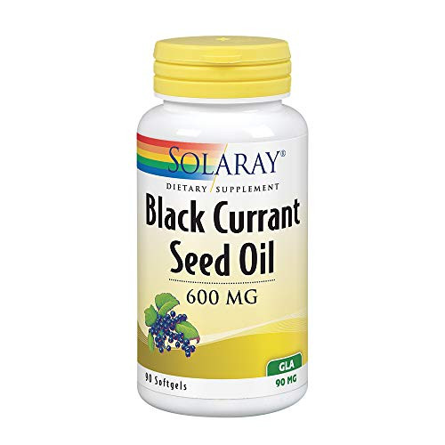 Solaray Black Currant Seed Oil 600 mg Gamma Linolenic Acid GLA Healthy Skin Hair Joints Vascular Immune Function Support 90 Softgels Solaray Black Currant Seed Oil 600 mg Gamma Linolenic Acid GLA Healthy Skin Hair Joints Vascular Immune Function Support 90 Softgels