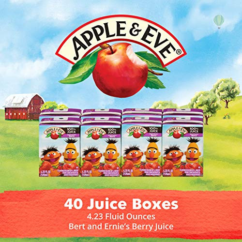 Apple  Eve Sesame Street Bert and Ernies Berry Juice 423 Fluidoz 8 Count Pack of 5