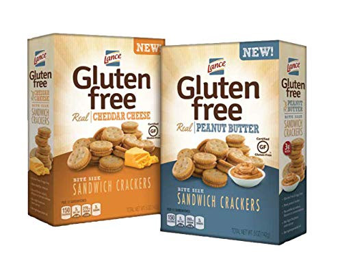 Lance Gluten Free Sandwich Crackers Peanut Butter and Cheese 5 Ounce 4 Count