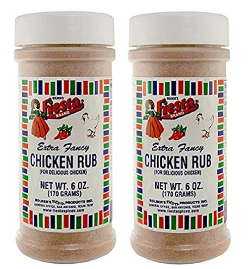 Bolners Fiesta Extra Fancy Chicken Rub 6 Ounces Pack of 2 Bolners Fiesta Extra Fancy Chicken Rub 6 Ounces Pack of 2