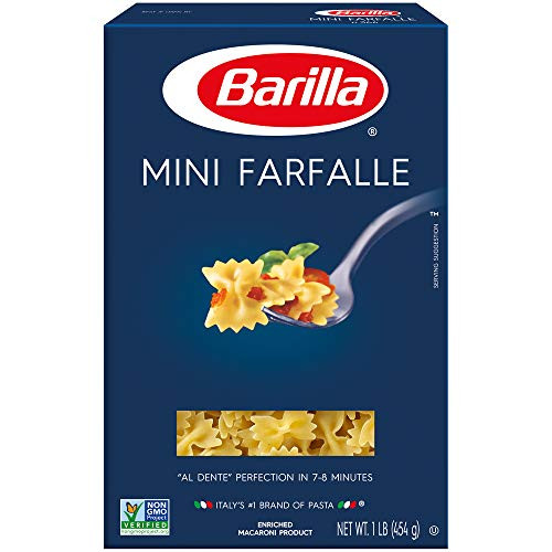 Barilla Mini Farfalle Pasta 16 Ounce Boxes Pack of 4