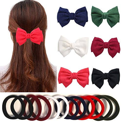 6 PCS Hair Bow Clips for Women Stylish Bowknot Barrettes for Hair Girls Chic Hair Bow Clips Cute Bow Hair Accessories 6 PCS Hair Bow Clips for Women Stylish Bowknot Barrettes for Hair Girls Chic Hair Bow Clips Cute Bow Hair Accessories
