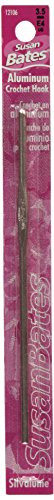 Susan Bates 512Inch Silvalume Aluminum Crochet Hook 35mm Salmon