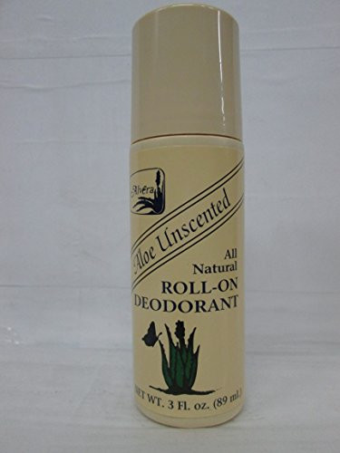 Alvera Aloe Unscented All Natural Roll On Deodorant 3 Ounce  6 per case
