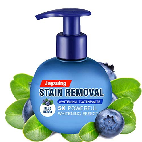 Press Toothpaste Intensive Stain Removal Whitening Toothpaste Fight Bleeding Gums Toothpaste 1pcs Blue