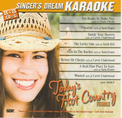 Todays Hot Country Female  Karaoke CDG