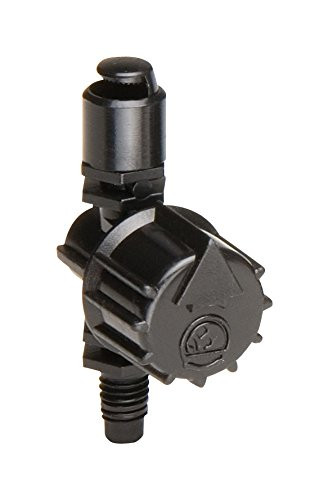 Rain Bird MSH2PKS Drip Irrigation 1032 Threaded MicroSpray Nozzle 180° Half Circle Pattern 0  105 Spray Distance 2PackBlack