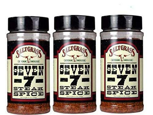 Saltgrass Seven  7  Steak Spice 12oz Container Pack of 3