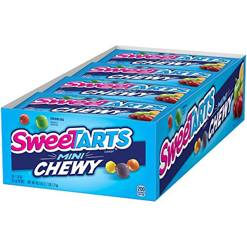 SweeTarts Mini Chewy Candy Pouch 18 Ounce Pack of 24