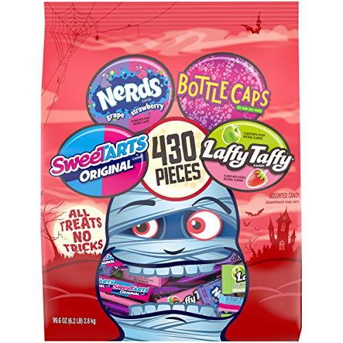 All Treats No Tricks Halloween Variety Candy Bottlecaps Laffy Taffy SweeTARTS Nerds 430 Count All Treats No Tricks Halloween Variety Candy Bottlecaps Laffy Taffy SweeTARTS Nerds 430 Count