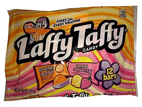 Laffy Taffy 1 Bag 12 Bars Orange Sorbet Lemon Raspberry Flavors Individually Wrapped Candy 42 oz Laffy Taffy 1 Bag 12 Bars Orange Sorbet Lemon Raspberry Flavors Individually Wrapped Candy 42 oz