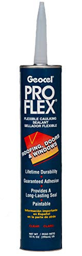 Pro Flex Super Flexible Elastomeric Sealant Acrylic Clear Paintable 10 Oz