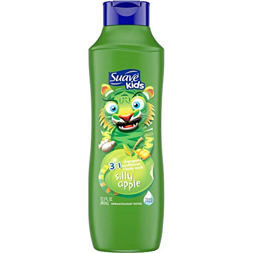Suave Kids 3 in 1 Shampoo  Conditioner  Body Wash Silly Apple  225 Ounces each Value Pack of 2