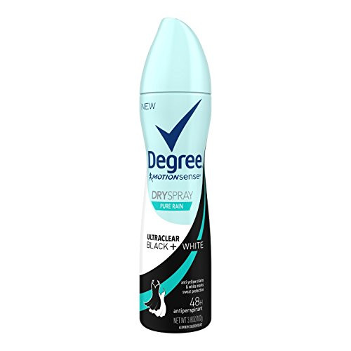 Degree Women UltraClear Antiperspirant Deodorant Dry Spray BlackWhite Pure Rain 38 oz