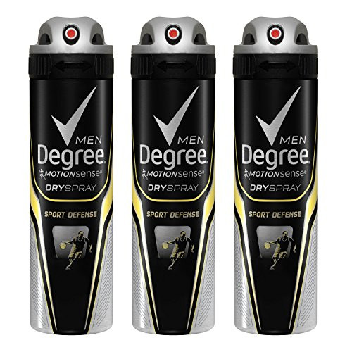 Degree Men Antiperspirant Deodorant Dry Spray Sport Defense 3 Count