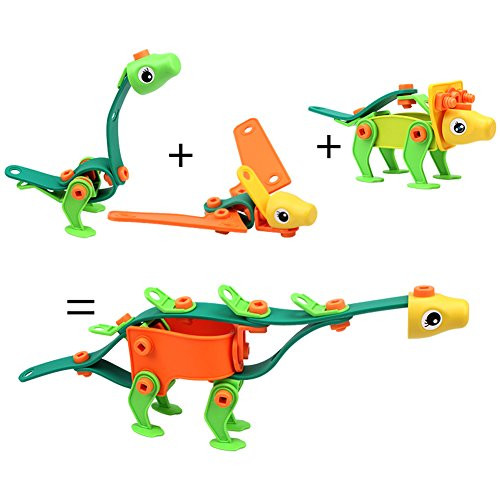 HUAILE Dinosaur Toys,Learning Take Apart Toys,Engineering Toys Construction Building Play Set for Kids