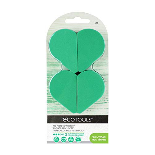 Ecotools TriFecting Wedge Sponge Makeup Blender Set of 4 Beauty Sponges