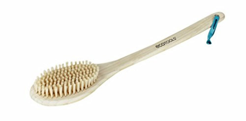 EcoTools Bamboo Bristle Bath Brush Loofah Scubber Brush Great for Bath and Shower