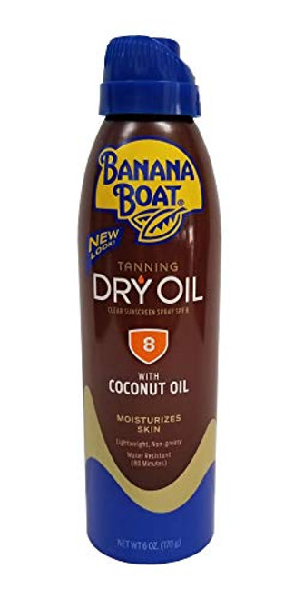 Banana Boat UltraMist Tanning Dry Oil Continuous Spray SPF 8 6 oz