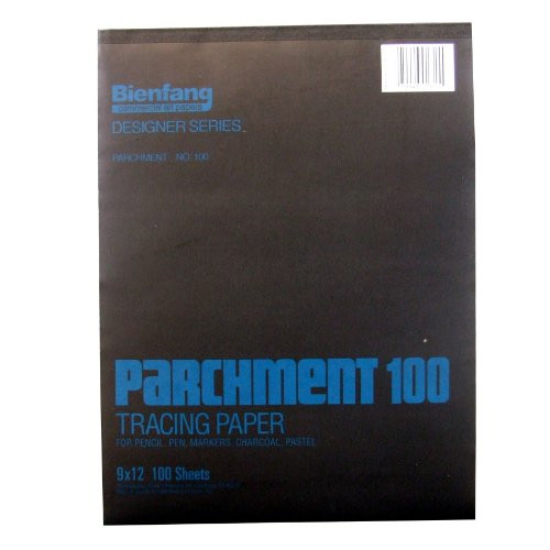 Bienfang Parchment Tracing Pad 100 sheets 9Inch by 12Inch