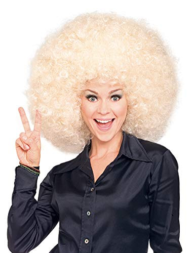 Rubies womens Super Size Blond Afro Wig Party Supplies As Shown One Size US