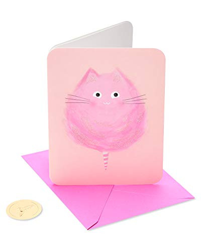 Papyrus Birthday Card Cotton Candy Cat