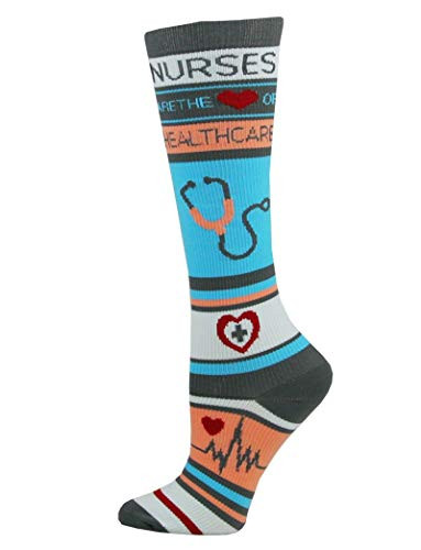 Think Medical Womens Nurse Print 1014mmHg Compression Sock Nurse Healthcare