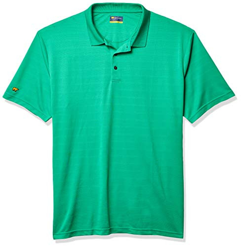 Jack Nicklaus Mens Shadow Textured Golf Polo Shirt Emerald Large