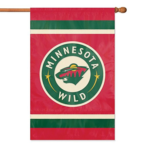 NHL 2Sided Applique Banner Flag Minnesota Wild