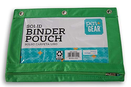3Ring Binder Pencil Case Storage Pouch Green 3Ring Binder Pencil Case Storage Pouch Green