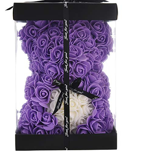 Rose Bear purple Heart Rose Teddy Bear Rose Bear Teddy Bear Rose Flower Teddy Beargifts for Women Her mom teen girls Mothers Gifts anniversary Valentine Day Birthday gift Rose Bear with Box purple Rose Bear purple Heart Rose Teddy Bear Rose Bear Teddy Bear Rose Flower Teddy Beargifts for Women Her mom teen girls Mothers Gifts anniversary Valentine Day Birthday gift Rose Bear with Box purple