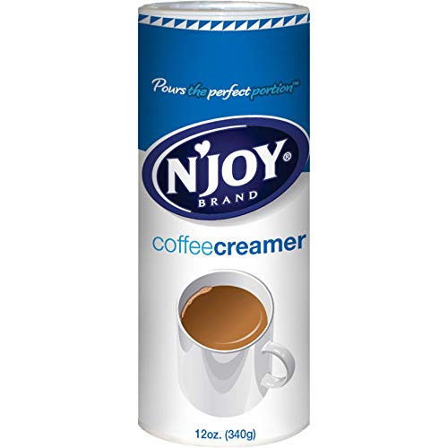 NJoy Coffee Creamer 12 Ounce Pack of 6  NonDairy Easy Pour Lid Bulk Size NJoy Coffee Creamer 12 Ounce Pack of 6  NonDairy Easy Pour Lid Bulk Size
