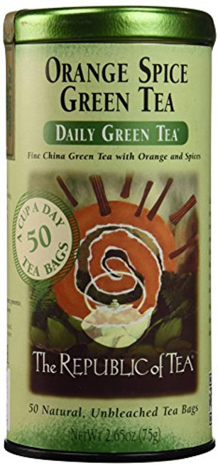 The Republic of Tea, Orange Spice Green Tea, 50-Count The Republic of Tea, Orange Spice Green Tea, 50-Count