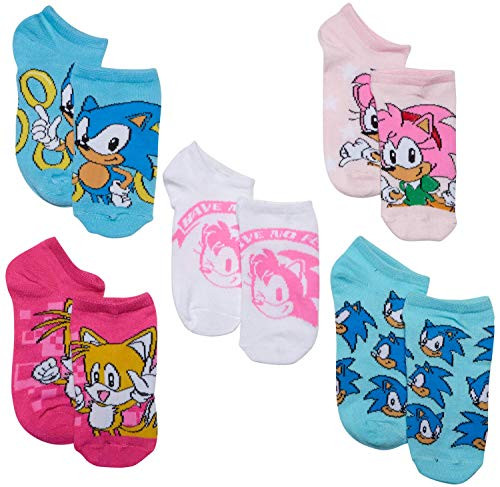 Sonic Girls 5 Pack No Show Socks Size Sock Size 685 Assorted Sonic Girls 5 Pack No Show Socks Size Sock Size 685 Assorted