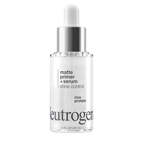 Neutrogena Shine Control Matte Booster Face Primer  Serum SkinMattifying SerumtoPrimer with Rice Protein Absorbs Excess Oil  Keeps Skin Shine Free 10 fl oz