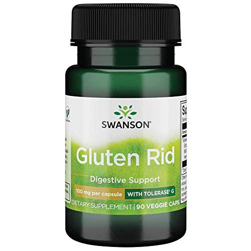 Swanson Gluten Rid with Tolerase G 100 Milligrams 90 Veg Capsules Enzyme