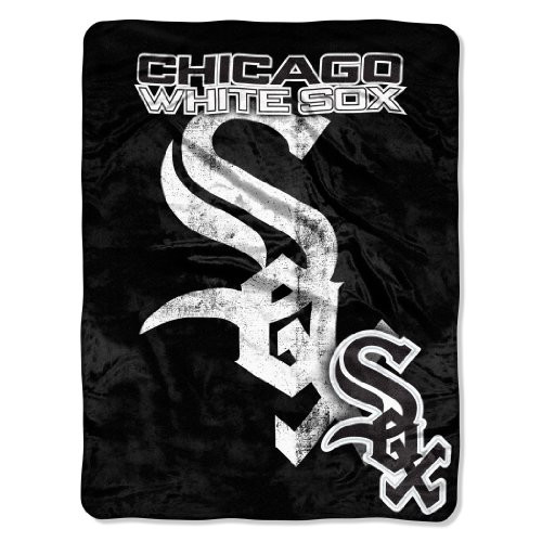 MLB Chicago White Sox Triple Play Micro Raschel Throw Blanket 46 x 60