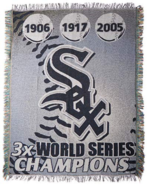MLB Chicago White Sox Commemorative Woven Tapestry Throw Blanket 48 x 60 MLB Chicago White Sox Commemorative Woven Tapestry Throw Blanket 48 x 60