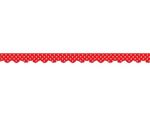 Teacher Created Resources Border Trim Red Mini Polka Dots 4665